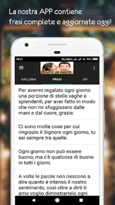 Immagini buongiorno Sera Notte android App screenshot 2